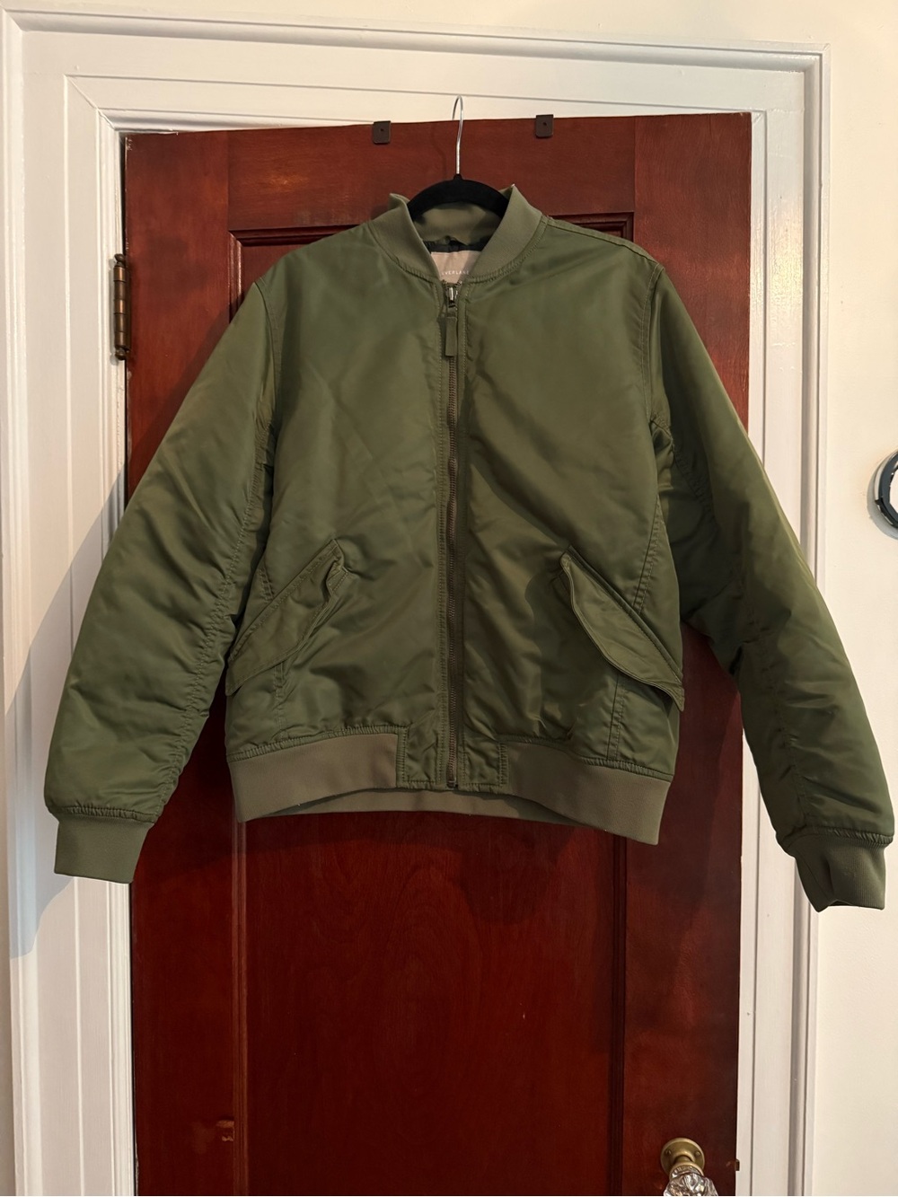 Everlane Men's Size M Filled Bomber Jacket green